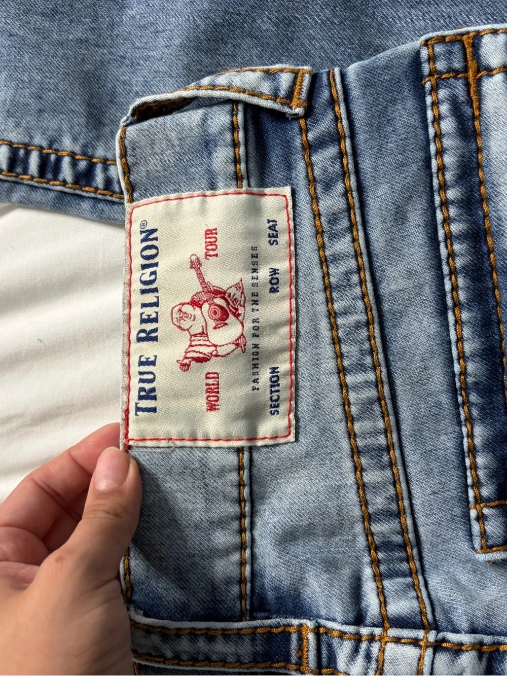 True Religion light wash